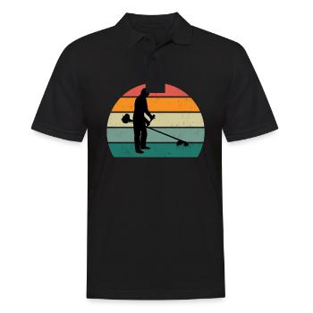 Gärtner Gärtnerin Hecke Rasen Rasenmähen Garten - Männer Poloshirt - Schwarz - Vorne - Kai (181cm)
