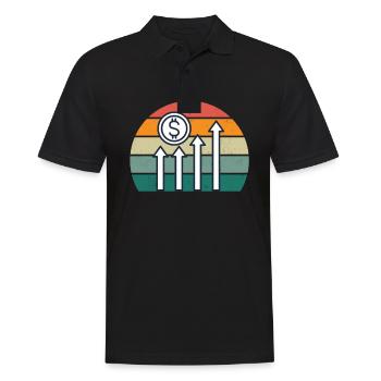 Zaster Moneten Billets Coin Monnaie Monnaie Virtuelle - Polo Homme - noir - Devant - Kai (181cm)