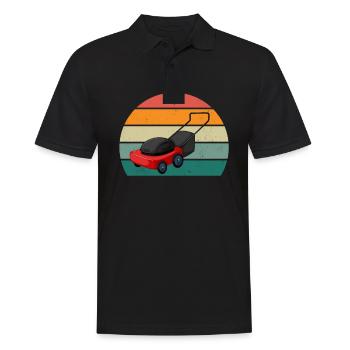 Gärtner Gärtnerin Hecke Rasen Rasenmähen Garten - Männer Poloshirt - Schwarz - Vorne - Kai (181cm)