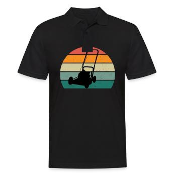 Gärtner Gärtnerin Hecke Rasen Rasenmähen Garten - Männer Poloshirt - Schwarz - Vorne - Kai (181cm)