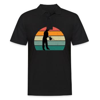 Gärtner Gärtnerin Hecke Rasen Rasenmähen Garten - Männer Poloshirt - Schwarz - Vorne - Kai (181cm)