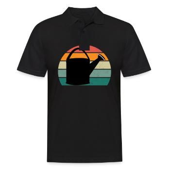 Gärtner Gärtnerin Hecke Rasen Rasenmähen Garten - Männer Poloshirt - Schwarz - Vorne - Kai (181cm)