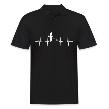 Gärtner Gärtnerin Hecke Rasen Rasenmähen Garten - Männer Poloshirt - Schwarz - Vorne - Kai (181cm)