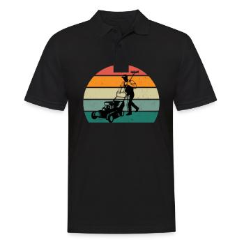 Gärtner Gärtnerin Hecke Rasen Rasenmähen Garten - Männer Poloshirt - Schwarz - Vorne - Kai (181cm)