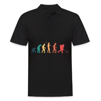 Eishockey - Männer Poloshirt - Schwarz - Vorne - Kai (181cm)