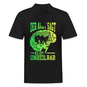 Eishockey Lustig - Männer Poloshirt - Schwarz - Vorne - Kai (181cm)