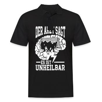 Eishockey Lustig - Männer Poloshirt - Schwarz - Vorne - Kai (181cm)