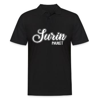 Vintage Thaïlande Asie Coucher de soleil Phuket Surin - Polo Homme - noir - Devant - Kai (181cm)