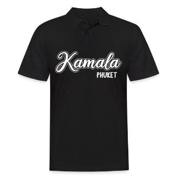 Vintage Thaïlande Asie Coucher de soleil Phuket Kamala - Polo Homme - noir - Devant - Kai (181cm)