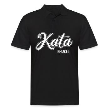 Vintage Thaïlande Asie Coucher de soleil Phuket Kata - Polo Homme - noir - Devant - Kai (181cm)