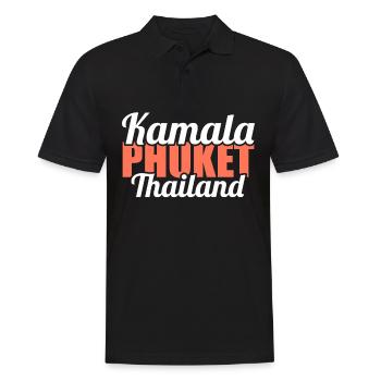 Vintage Thaïlande Asie Coucher de soleil Phuket Kamala - Polo Homme - noir - Devant - Kai (181cm)