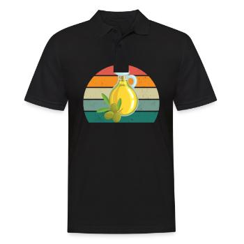 Conception d’une nutrition saine pour les hommes Nutrition saine - Polo Homme - noir - Devant - Kai (181cm)