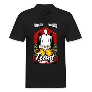 Junggesellenabschied Team Bräutigam - Männer Poloshirt - Schwarz - Vorne - Kai (181cm)