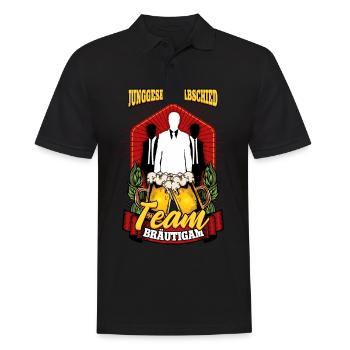 Junggesellenabschied Team Bräutigam - Männer Poloshirt - Schwarz - Vorne - Kai (181cm)