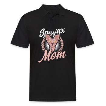 Sphynx Katze Sphynx Mama - Männer Poloshirt - Schwarz - Vorne - Kai (181cm)