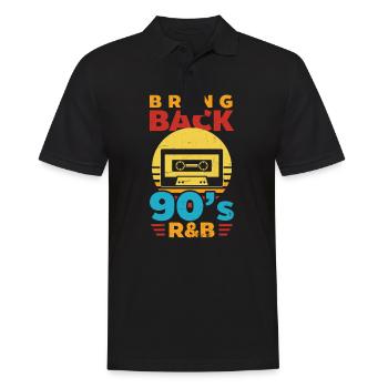 J’aime les années 90 ramener le R&B des années 90 - Polo Homme - noir - Devant - Kai (181cm)