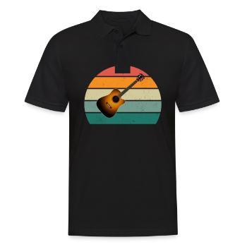 Guitarist Guitarist Guitar Player Bass Guitar - Men's Polo Shirt - black - Front - Kai (181cm)