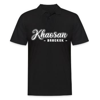 Vintage Thaïlande Asie Coucher de soleil Bangkok Khaosan - Polo Homme - noir - Devant - Kai (181cm)