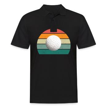 Golfer Golferin Golfspieler Golfspielerin Golf - Men's Polo Shirt - black - Front - Kai (181cm)