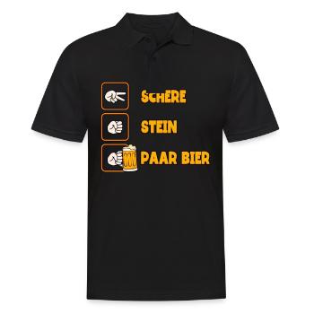 blockedName - Männer Poloshirt - Schwarz - Vorne - Kai (181cm)