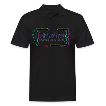Techno Musik - Männer Poloshirt - Schwarz - Vorne - Kai (181cm)