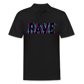 Techno Musik Rave - Männer Poloshirt - Schwarz - Vorne - Kai (181cm)