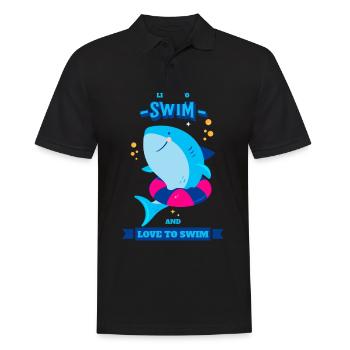 Schwimmen Lernen apprendre à nager et aimer nager - Polo Homme - noir - Devant - Kai (181cm)