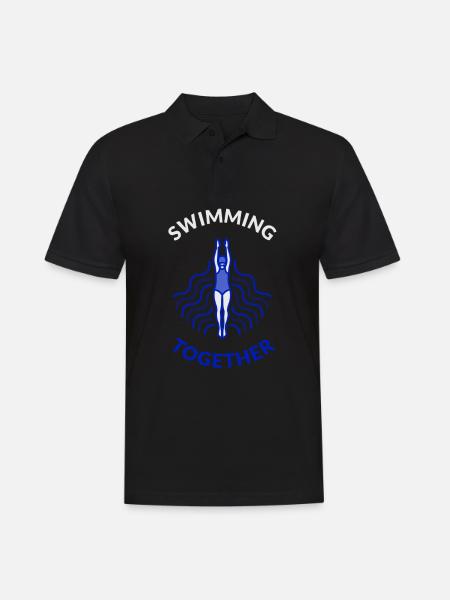 Schwimmverein Swimming Together - Männer Poloshirt - Schwarz