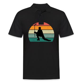 Joueur de hockey hockey sur gazon Hockey sur glace Hockey sur glace Hockey sur glace - Polo Homme - noir - Devant - Kai (181cm)