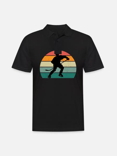 Joueur de hockey hockey sur gazon Hockey sur glace Hockey sur glace Hockey sur glace - Polo Homme - noir