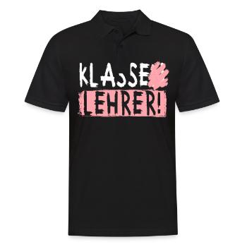 Lehrer Lehrerin Klassenlehrer Klasse Lehrer - Männer Poloshirt - Schwarz - Vorne - Kai (181cm)