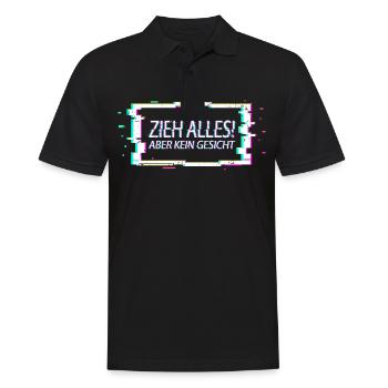 Techno Musik - Männer Poloshirt - Schwarz - Vorne - Kai (181cm)