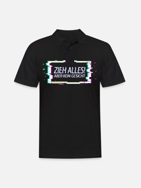 Techno Music - Men's Polo Shirt - black