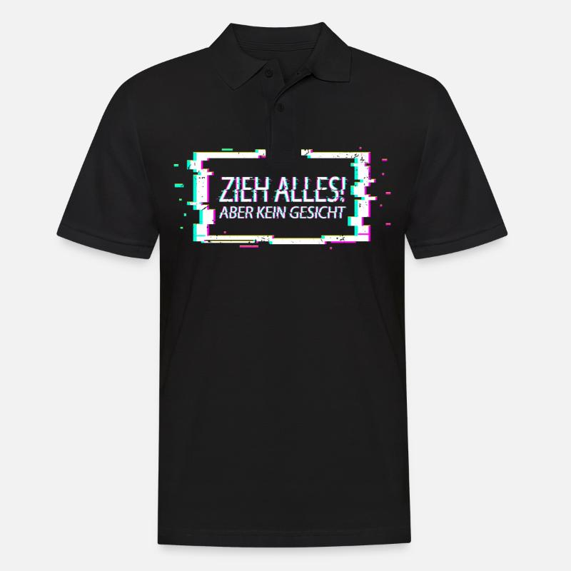 Techno Musik - Männer Poloshirt - Schwarz