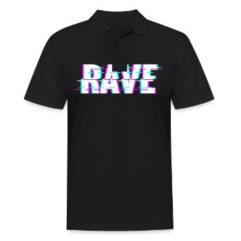 Techno Musique Rave - Polo Homme - noir - Devant - Kai (181cm)
