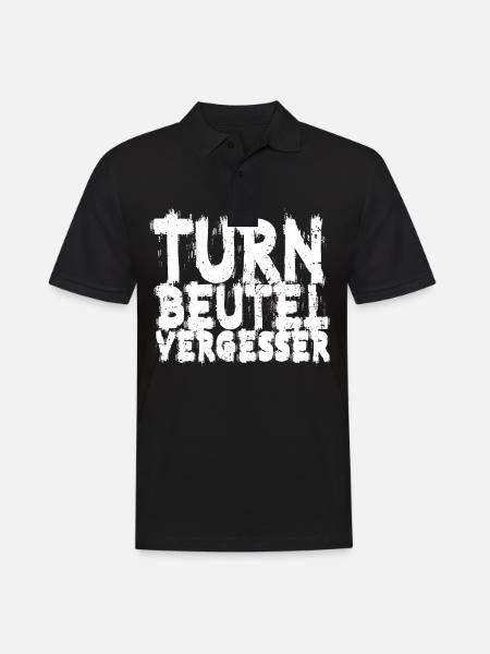 Techno Musik Turnbeutelvergesser - Männer Poloshirt - Schwarz