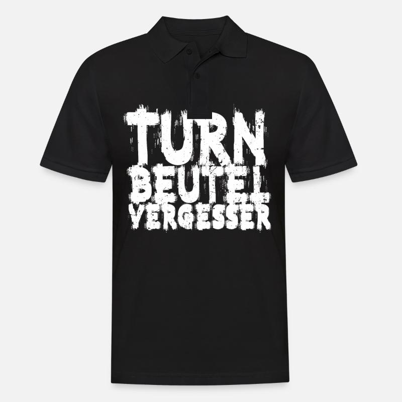 Techno Musik Turnbeutelvergesser - Männer Poloshirt - Schwarz