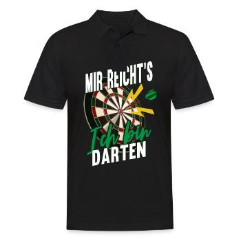Darts Dartspieler - Männer Poloshirt - Schwarz - Vorne - Kai (181cm)