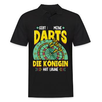 Darts Dartspieler - Männer Poloshirt - Schwarz - Vorne - Kai (181cm)
