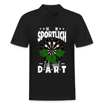 Darts Dartspieler - Männer Poloshirt - Schwarz - Vorne - Kai (181cm)