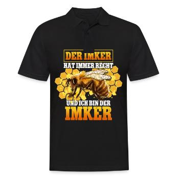 Beekeeper Beekeeper - Men's Polo Shirt - black - Front - Kai (181cm)