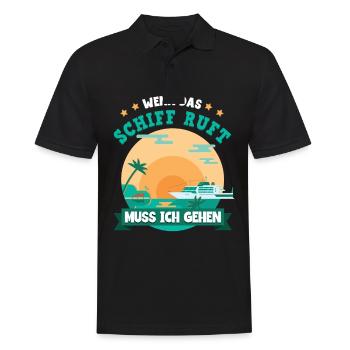 Cruise - Men's Polo Shirt - black - Front - Kai (181cm)