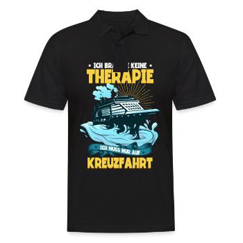 Cruise - Men's Polo Shirt - black - Front - Kai (181cm)