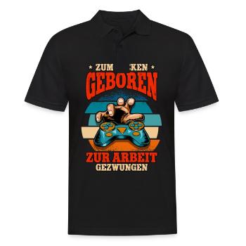 Zocken Gaming - Männer Poloshirt - Schwarz - Vorne - Kai (181cm)