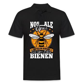 Rentner Opa Bienenzüchter Imker - Männer Poloshirt - Schwarz - Vorne - Kai (181cm)