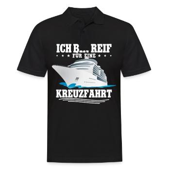 Kreuzfahrt - Männer Poloshirt - Schwarz - Vorne - Kai (181cm)