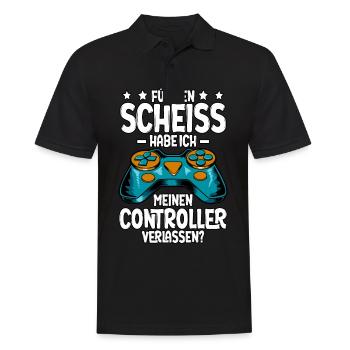Zocken Gaming - Männer Poloshirt - Schwarz - Vorne - Kai (181cm)