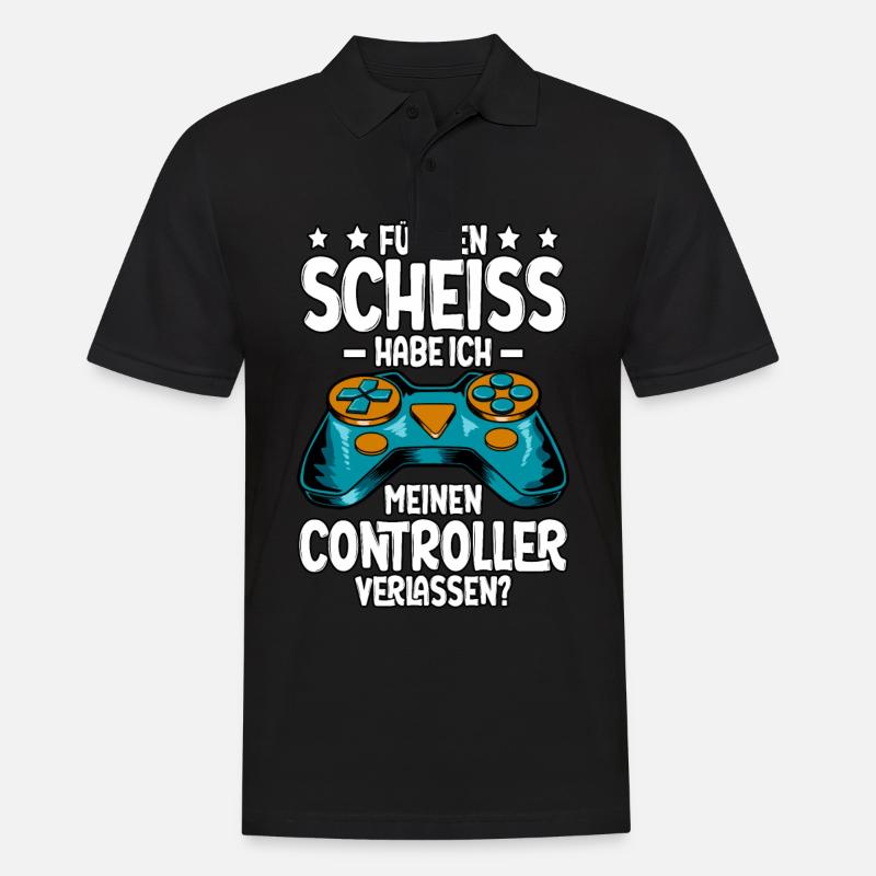 Zocken Gaming - Männer Poloshirt - Schwarz