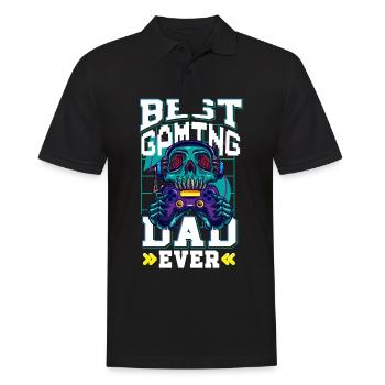 Jeu de hasard Gamer Papa - Polo Homme - noir - Devant - Kai (181cm)