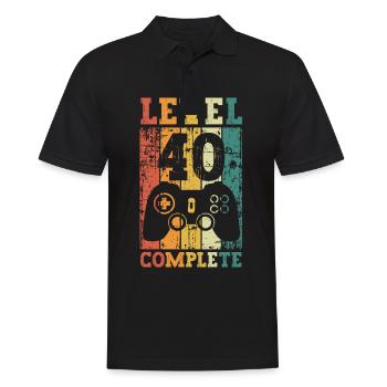 Il y a 40 ans, j’étais le 40 le plus rapide. - Polo Homme - noir - Devant - Kai (181cm)